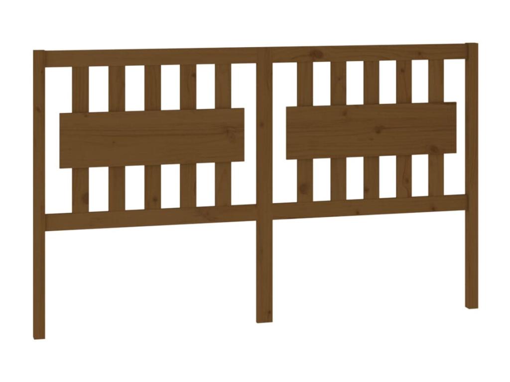Honey Brown Headboard 155.5x4x100 cm Solid Pine Wood OUMQ74909