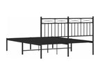 Metal bed frame with black headboard 140x190 SUEY38733