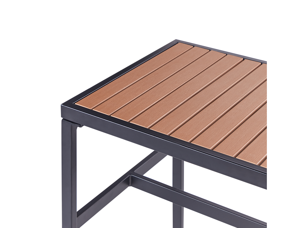 Lysvia JSDX13189 Black Engineered Wood Garden Table