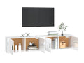 2-piece wall-mounted TV unit, glossy white, 100x34.5x40 cm, YSYP88941