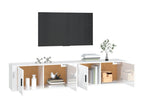 2-piece wall-mounted TV unit, glossy white, 100x34.5x40 cm, YSYP88941