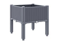 Planter with grey legs 40x40x42 cm PP FAKT90615
