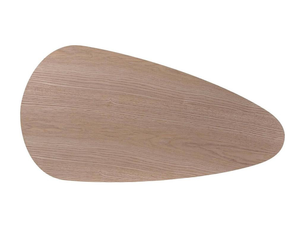 Lysvia - Set of 2 XL Triangular Nesting Tables with Wood Effect DGTO55263