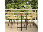 3-Piece Garden Dining Set, Wicker Resin MTDI92560