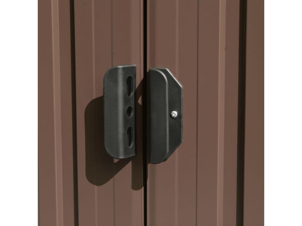 Garden shed 257x298x178 Metal Brown AJVX52117