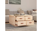 Coffee table 80x80x45 cm Solid pine wood QQNP65926