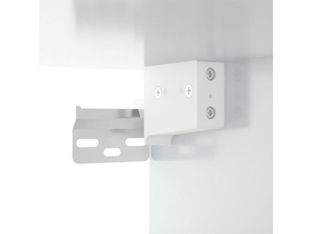 2-piece wall-mounted TV unit, glossy white, 100x34.5x40 cm, YSYP88941