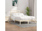Solid wood bed frame without mattress, 140x200 cm, VGBO98395