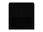 Black wall cabinet 80x33x80 cm Engineered wood OEMR70516