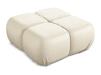 Artificial Leather Pouf - light beige - Elariva RFTS09030