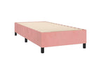 Bed base with mattress, Pink 100x200 Velvet GJAZ29515