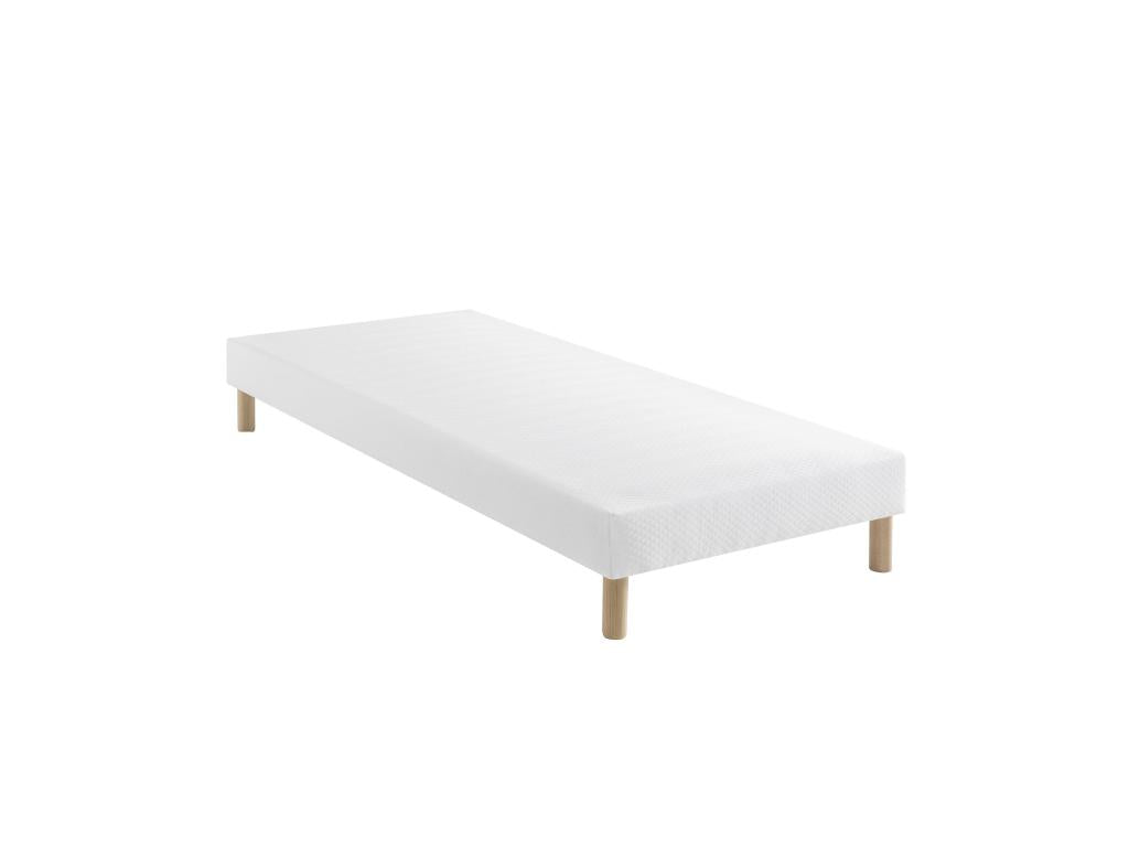 White upholstered bed base 15 cm Constellation - 80x190 WKUZ39701