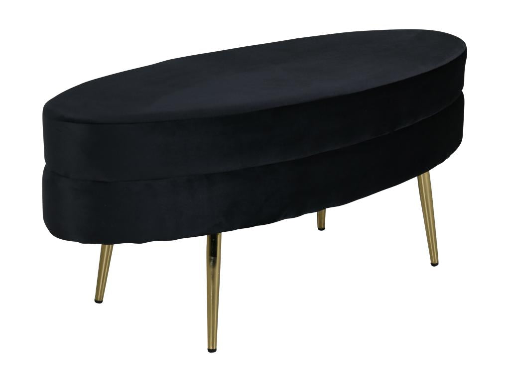 Pouf P 1NOS 100x40x41 Black YOKO06898
