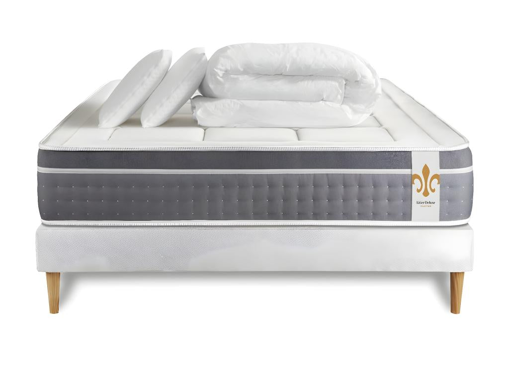 Pack of thirty 140x200 cm slatted bed base, white CTJC31114