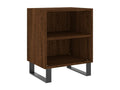 2-piece bedside tables, brown oak, 40x30x50cm, engineered wood, UABR24976