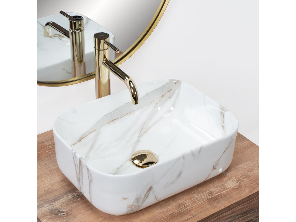 Shiny ElarivaWhite Countertop Washbasin ELDY24933
