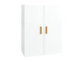 Wall-mounted cabinet, glossy white, 69.5x34x90 cm, OIUX42571