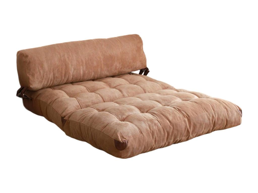 2-seater sofa bed, convertible sofa, guest sofa, storage bed, 120x75 h79 cm, Brown NYWY22852