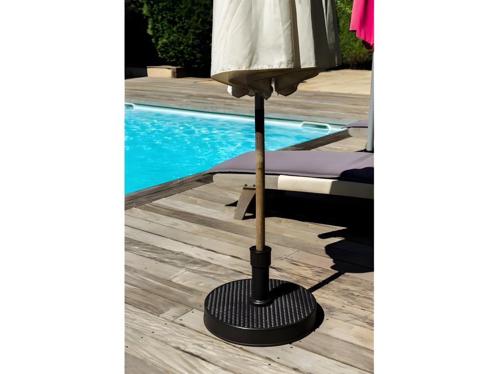 Round parasol base - 48.5x31 cm - Concrete - Braided KRDP19580