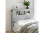 LED headboard, concrete grey, 120x18.5x103.5 cm, engineered wood UIQX68397