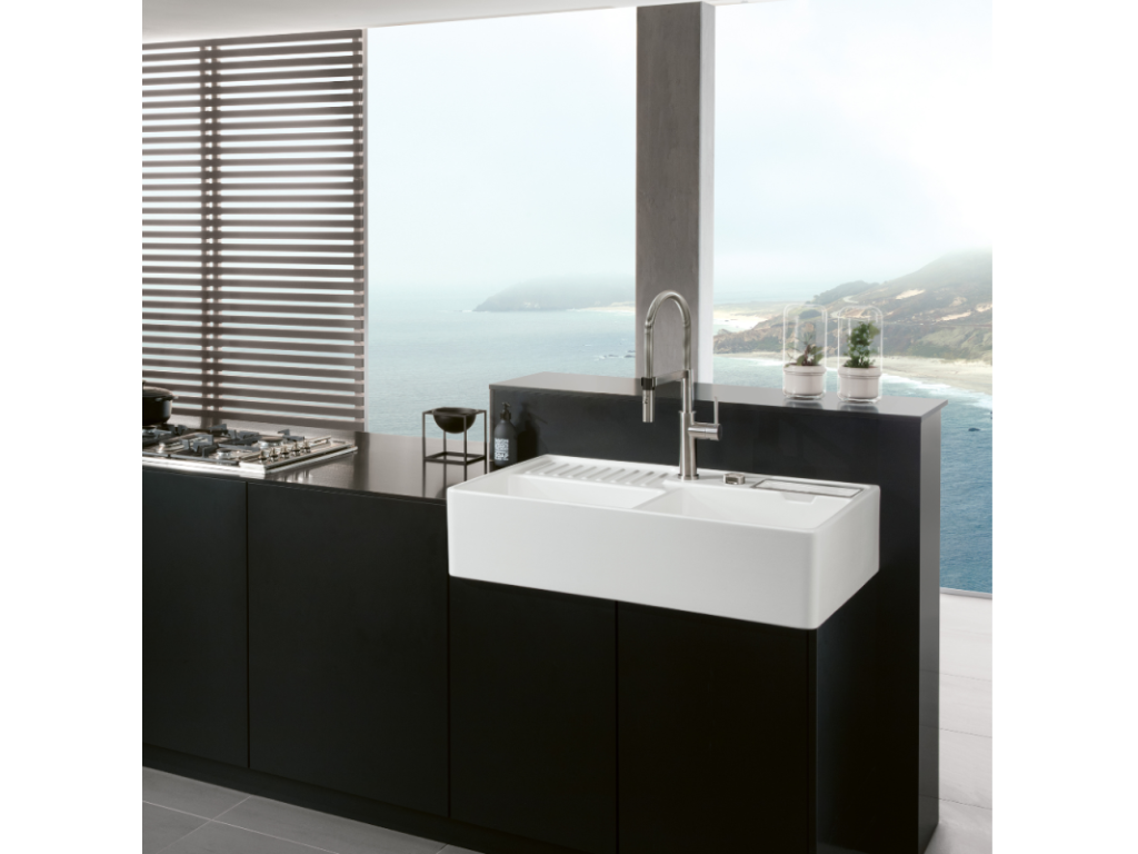 ET BOCH Expert 2.0 Solid Steel Kitchen Faucet for Cleaning QNMO93589