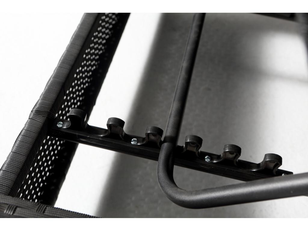 Elariva XGSO40445 2-seater garden furniture set in black/black wicker resin