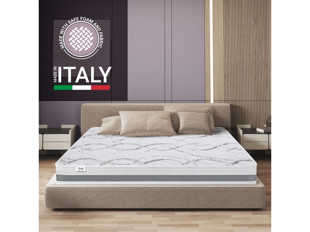 Double Mattress 150x210 with Memory Foam - Premium Quality - Height 25 cm - Made in Italy XQAX35273