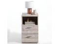 Bedside Table with 2 Drawers, 61cm, Sand Oak, WKFL53942