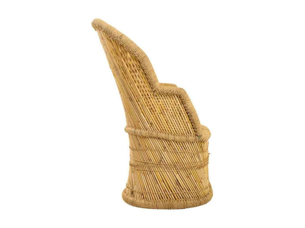 Round armchair in brown 69x50x109h SJGU48042