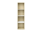 White and oak bookcase/TV unit, 36x30x143 cm, VHXT49489