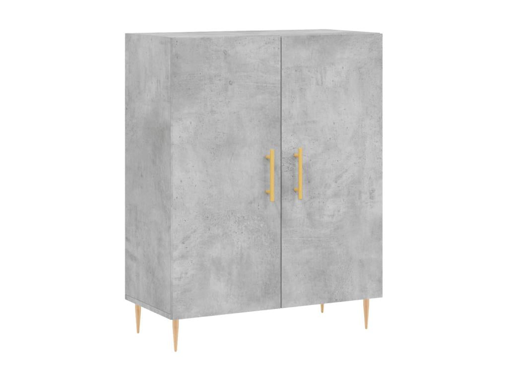 High sideboard, concrete grey, 69.5x34x180 cm, engineered wood, KDGF52248