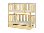 BB001 Bunk Beds 80x160 cm Beige NNBQ33824