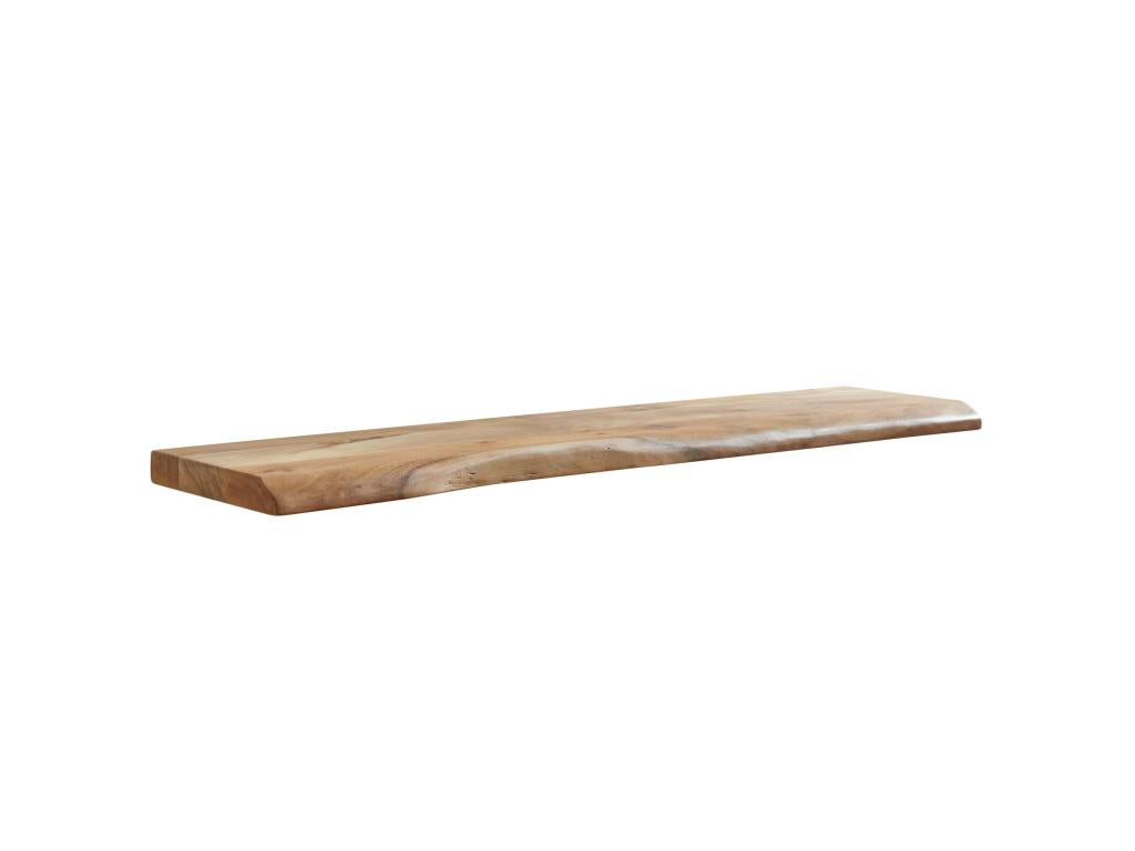 Solid Wood Wall Shelf Tree Edge Hanging Bookshelf EVEM62523