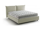 Double bed with storage bed, fabric upholstery, Made in Italy, Front opening, with 160x190 cm mattress included, Beige LCDH89343
