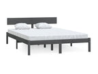 Bed Solid pine wood gray 160x200 Elariva AHKA14584