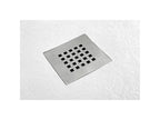 Shower tray 90x180 cm Extra Thin Line White RAL 1013 In Synthetic Resin and Marble Dust With Free Drain RIPZ66378