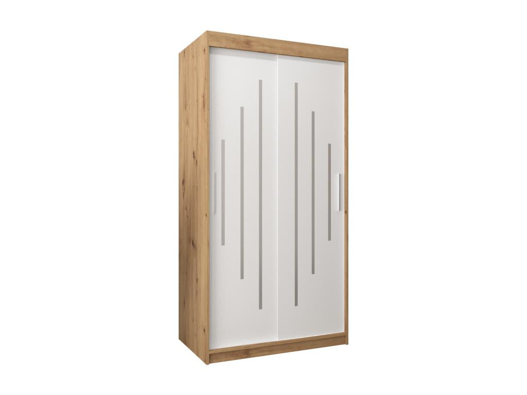 Lysvia Sliding Door Wardrobe 200/100/62 2 Doors Lysvia/White ZOSW63799