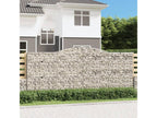 Arched gabion baskets, 2 pcs, 400x50x160-180 galvanized iron FRPH73051
