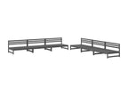 6-piece garden furniture set, Grey, Solid Pine Wood BPTF99689