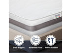 Single XL mattress 125x195 with orthopedic memory foam - Height 20 cm - Made in Italy IGXZ89151