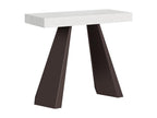 Extendable console table 90x40/300 cm Diamante White Ash with Bear frame QEWT08620