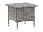 Lysvia Premium - Grey Tea Table 50x50x47 cm Woven Resin QIGE78863