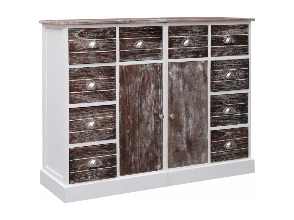 Buffet with 10 drawers, Brown, 113x30x79 cm, Wood, CJHW48918