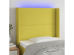 Green LED Headboard 83x16x118/128 cm Fabric DCTF56294