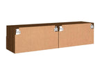 2-piece wall-mounted TV unit, brown oak, 60x30x30cm, engineered wood, ATKN85333