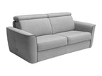 3-seater express convertible sofa in light grey fabric - 140 cm sleeping area - 13 cm mattress Elariva HQMZ86353