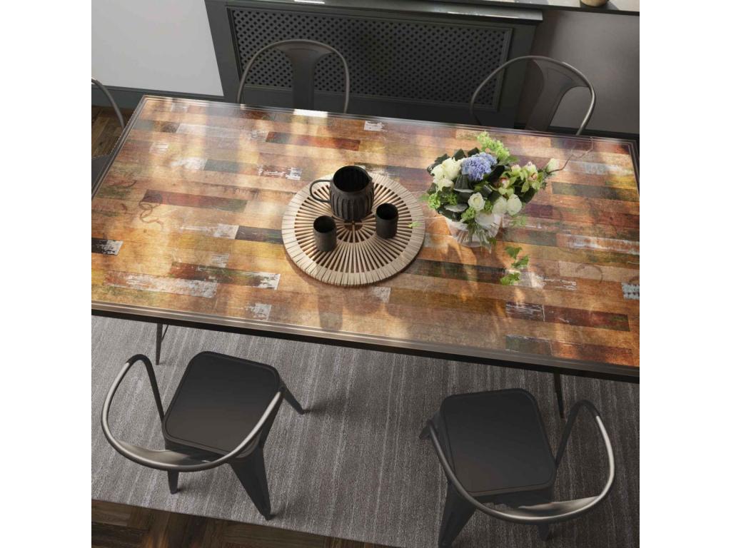 Elariva - Dining Table 200cm Solid Recycled Mango Wood HJRE94662