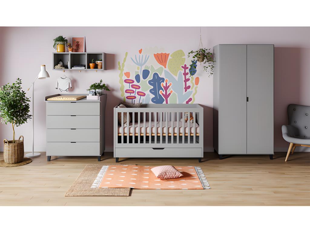 Simple Grey 4-Drawer Chest VNGQ43032