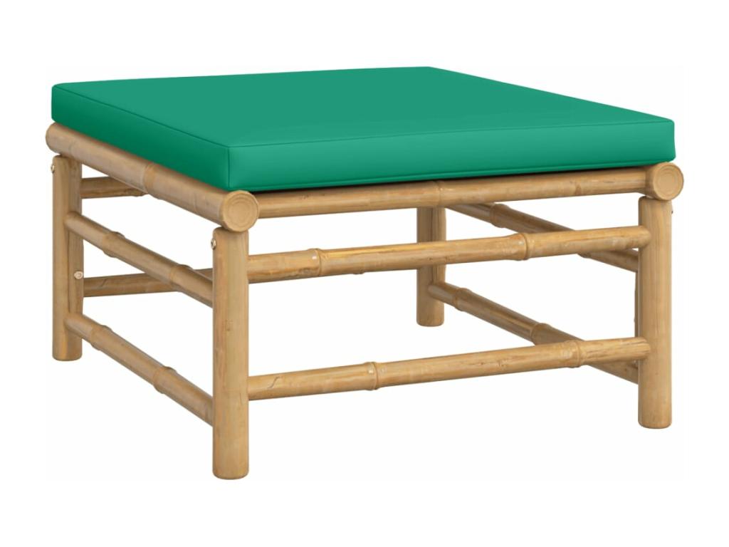 6-piece garden furniture set with cushions, green, Elariva OGEW86337