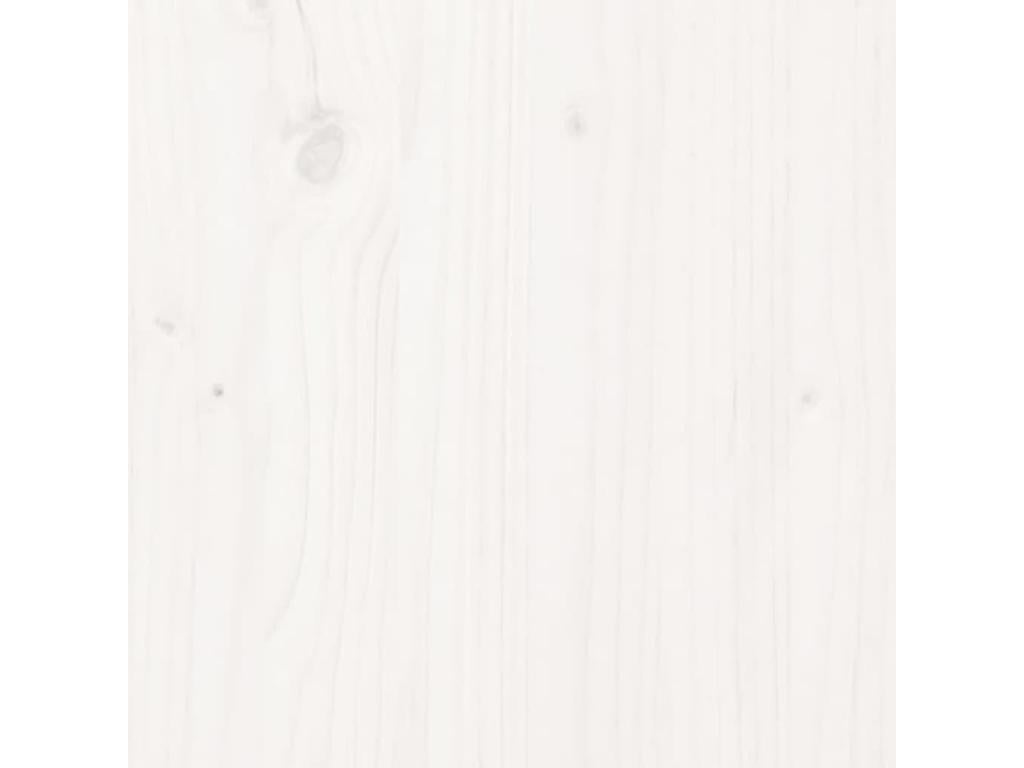 White wall-mounted headboard, 166x3x63 cm, solid pine wood, LCGR68620